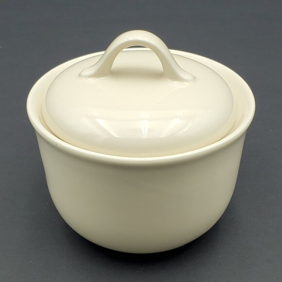 Corningware Sandstone Beige Creamer and Sugar Bowl with Lid - Picture 6 of 8